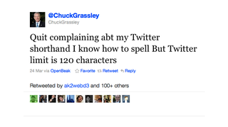 Illustration for article titled Senator Chuck Grassley Is the Worst Twitter User in the United States of America